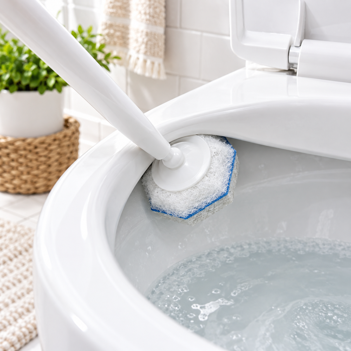 Disposable Toilet Brush Refill Heads – 10-Pack