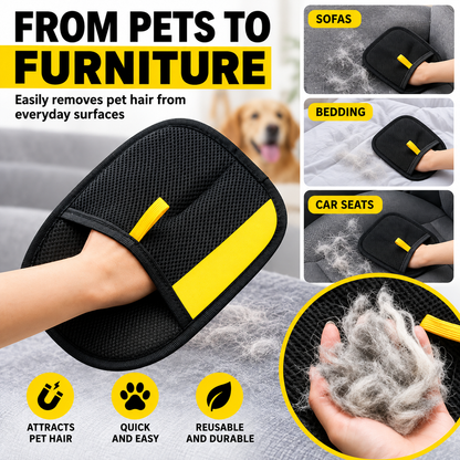 Electrostatic Pet Hair Removal Glove