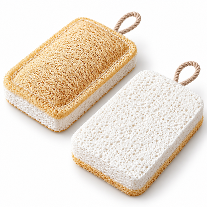 Dual-Sided Loofah Cellulose Dish Sponges