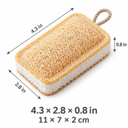 Dual-Sided Loofah Cellulose Dish Sponges