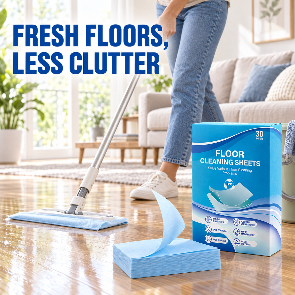 Dissolvable Floor Cleaning Sheets
