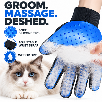Silicone Pet Grooming & Deshedding Glove