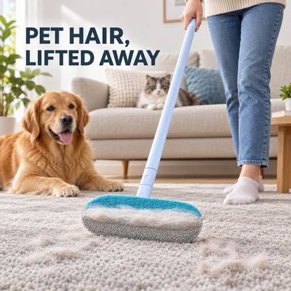 Long-Handle Pet Hair Removal Brush