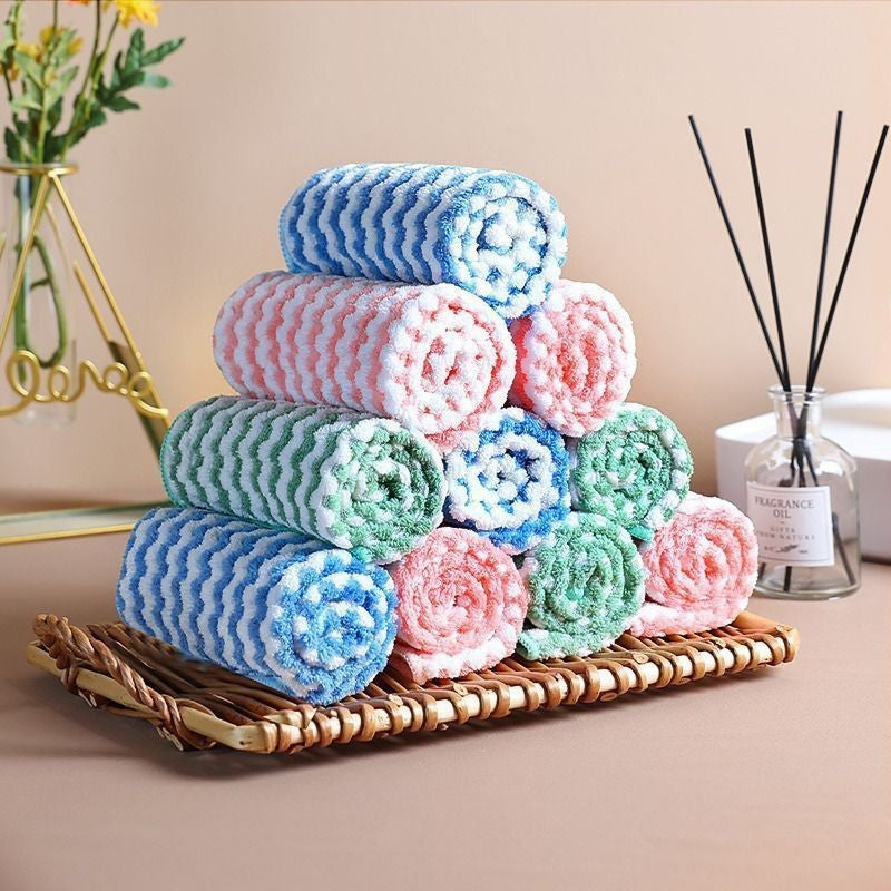Wave-Weave Microfiber Cleaning Cloths – 3 Pack